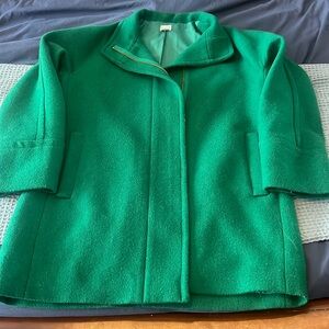 Emerald Green JCrew City Coat